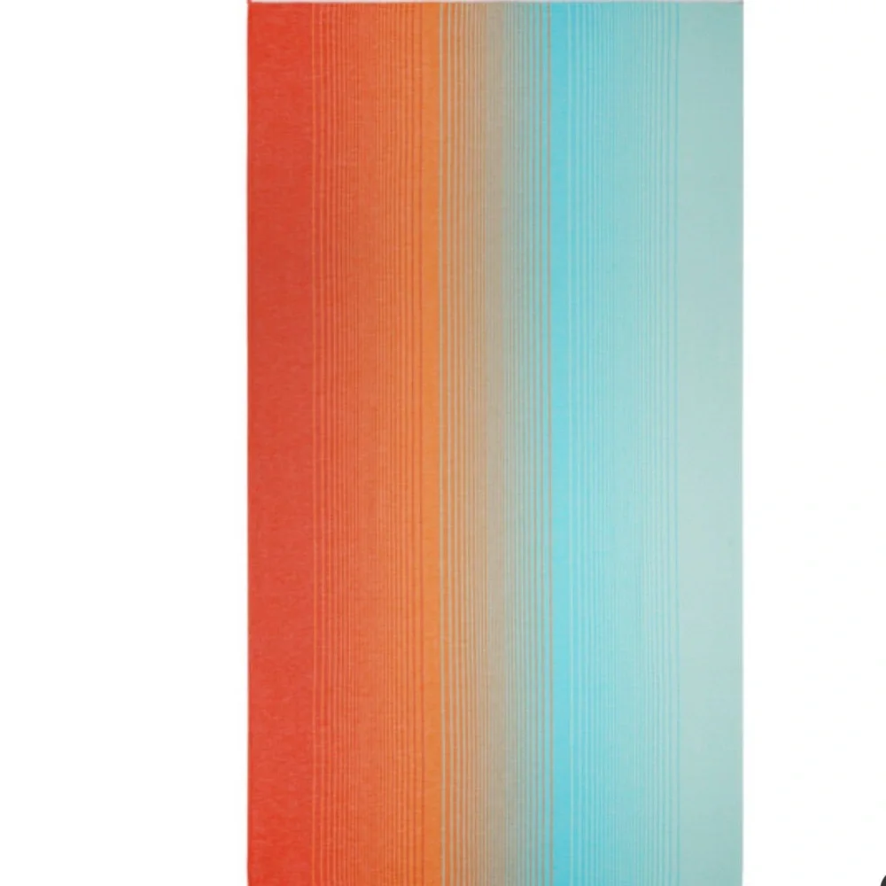 Zenith Orange and Blue Beach Towel